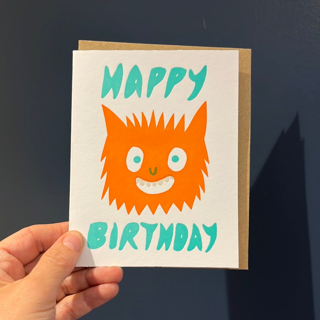 Monster birthday card
