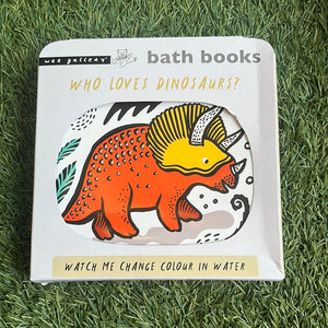 Who Loves Dinosaurs? Bath book