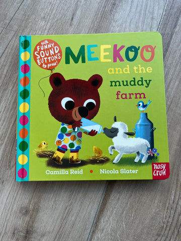 Meeko and the muddy farm sound book for toddlers