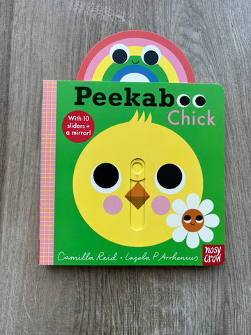 Peekaboo Chick board book with sliders for toddlers