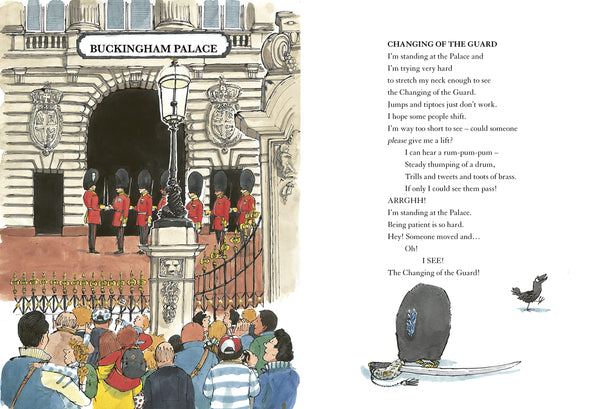 As a family of four spend a day exploring London, fun, child-friendly poems introduce readers to our wonderful capital city, and all its secrets. Well-known landmarks like Buckingham Palace, Big Ben and the London Eye, plus inescapable features like rain and taking tea, all get Patty Toht's witty treatment.