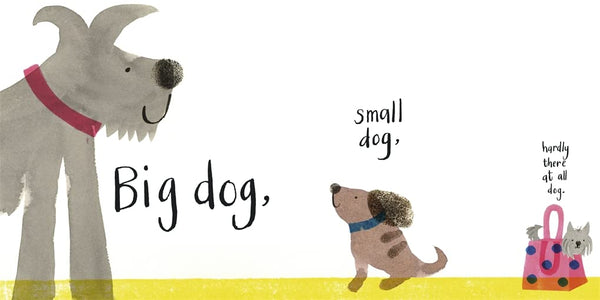 Created by the 2019 winner of the UK Independent Booksellers' Best New Illustrator Award! Nicola Kent presents... ALL THE DOGS! Big dogs, small dogs, hardly there at all dogs. Two dogs, three dogs, always need a pee dogs! Have fun reading along in this gorgeous doggy picture book and meet ALL the dogs