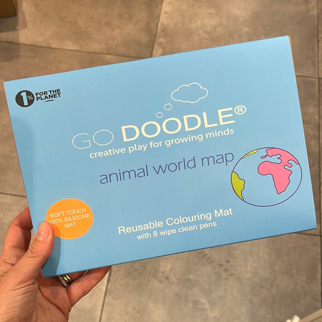 Go Doodle Animal World Map