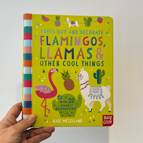 Press Out and Decorate Flamingos, Llamas
