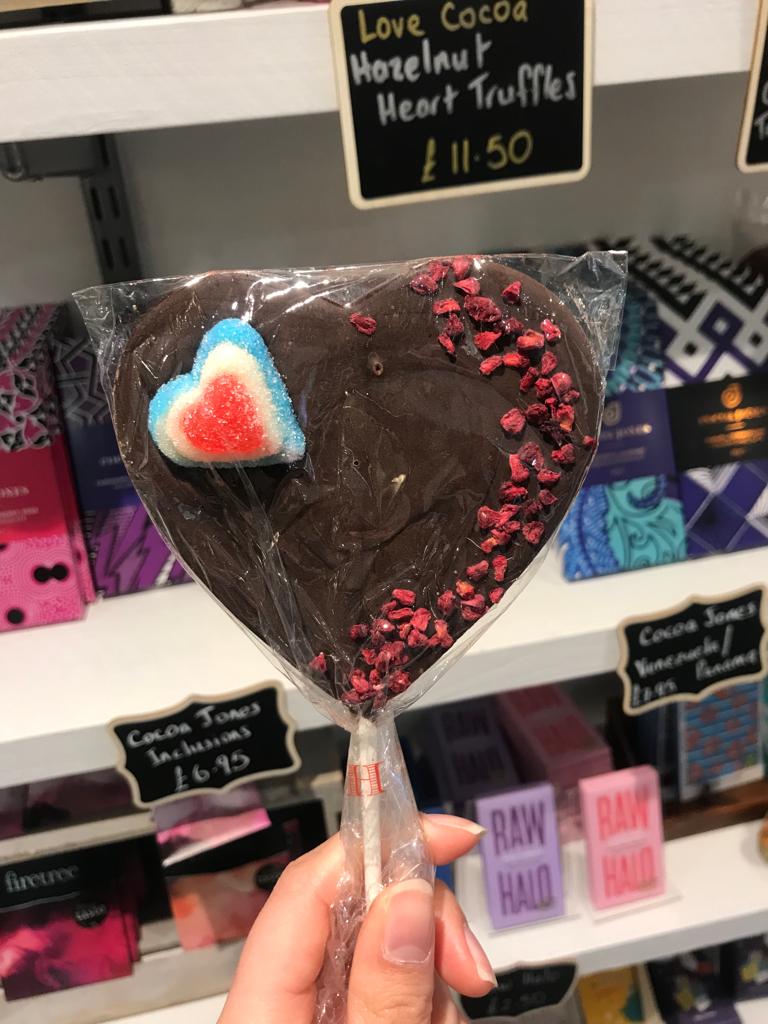 Cocoa Jones Choc Lollipop Hearts