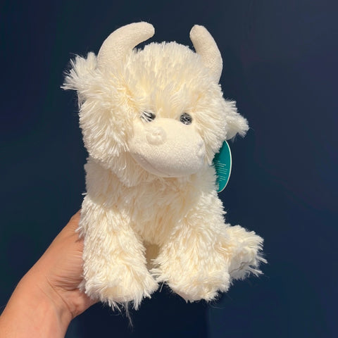 Jomanda White Scottish Soft Highland Cow 20cm