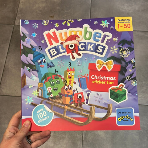 Number Blocks Christmas Sticker Fun