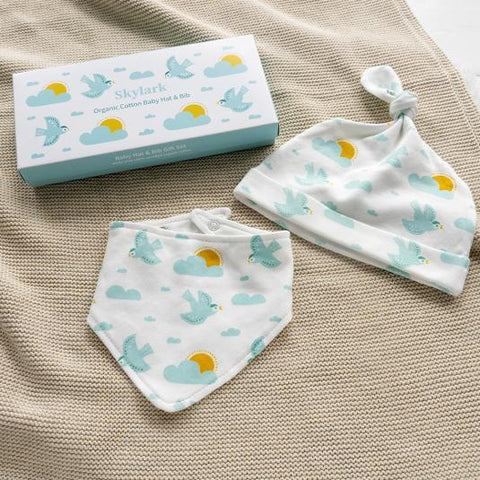 Skylark Hat and Bib Set