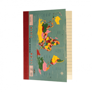 World Map A6 Notebook